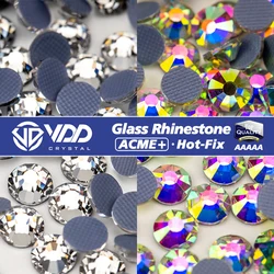 VDD SS4-SS30 AAAAA Top Quality Glass Hotfix Rhinestones Clear Crystal AB Flatback Glitter Strass Stone Fabric Clothes Decoration