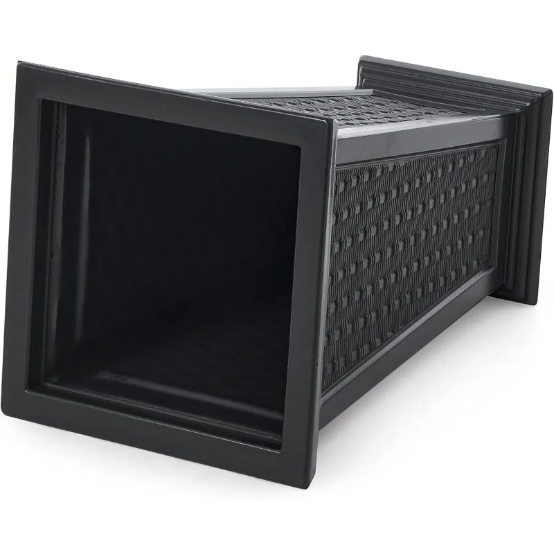 زارع ذاتي السقي بنمط الخوص في الهواء الطلق (عبوة من قطعتين) - مجموعة مزارعين كبيرةين للشرفة والفناء والأماكن الخارجية/الداخلية (MOD-WP300) #3