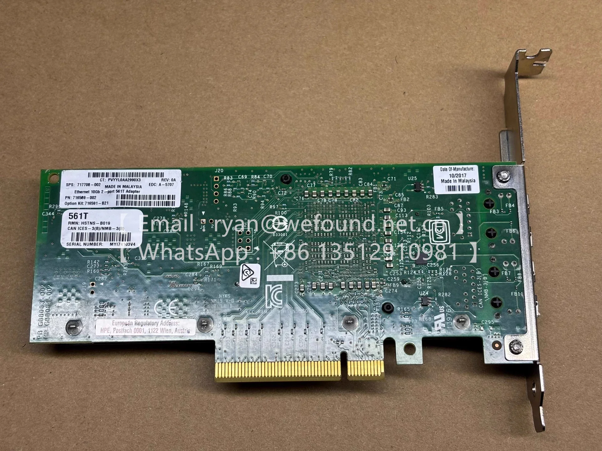 X540-T2 49Y7972 00JY856 03DFV8 717708 716589 716569 716591 إيثرنت 10 جيجابايت 2-PORT 561T محول #6