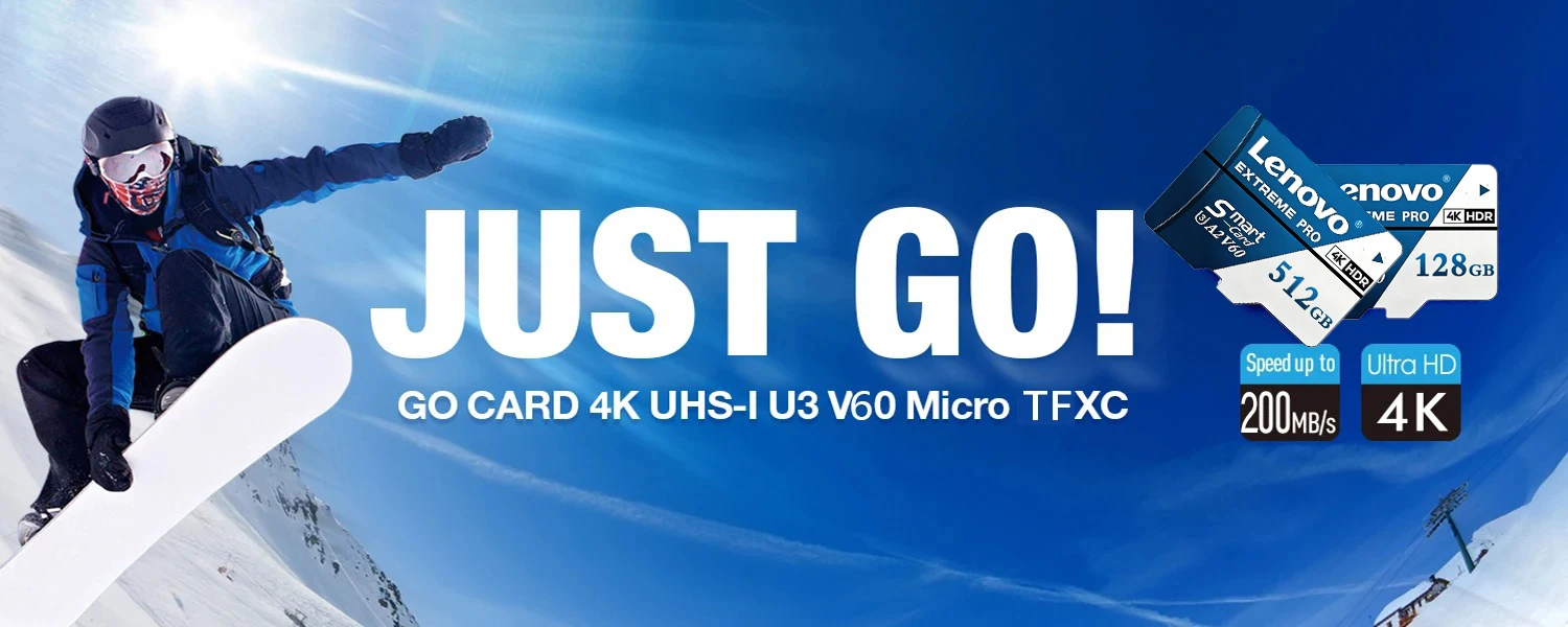 Lenovo 1TB Extreme Pro Micro SD Card High Speed U3 V60 4K Full HD Memory Card 128GB 256GB 512GB TF Flash Cards For Phone Drone