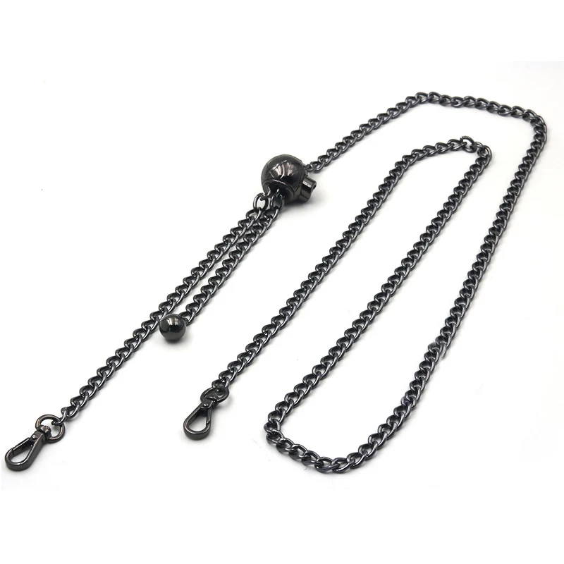 Adjustable Bag Chain - 7mm Replacement Metal Purse Chain 140cm  Shoulder Crossbody Bag Strap Handle with Length Adjustable Ball