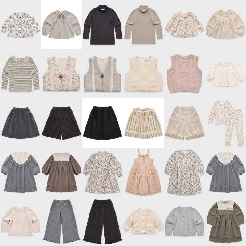 AW26 Children's LOU Autumn/Winter New Girl's Dress Undercover Pants Set