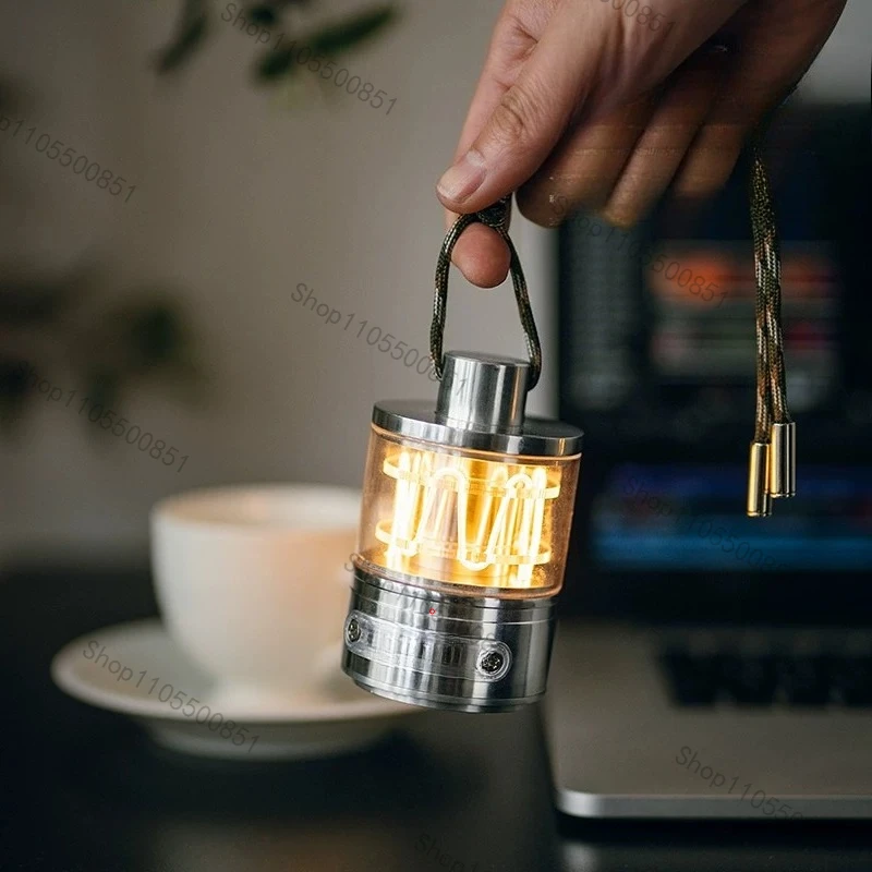 Outdoor Camping Decoration Atmosphere Table Lamp Creative Decoration Charging Dimming Small Night Lamp