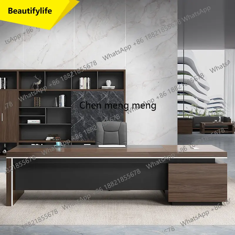 

a55 Simple and modern new Chinese class table single president table manager table and chair combination furniture customization