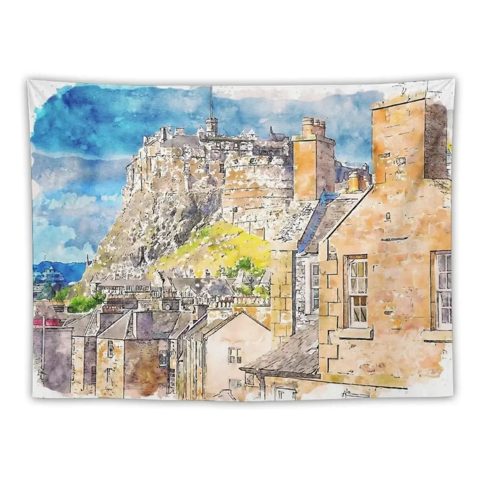 

Edinburgh cityscape Tapestry Aesthetics For Room Room Decor On The Wall Decoration For Rooms Tapestry