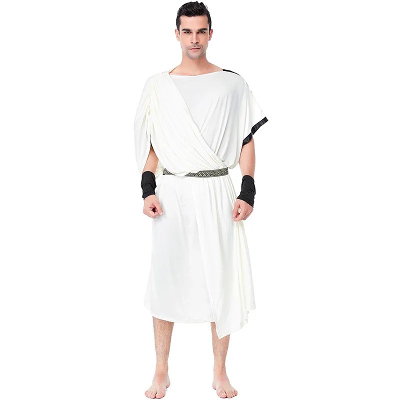 Ancient Egypt Romans Greeck Zeus Toga Goddess Couple Costume