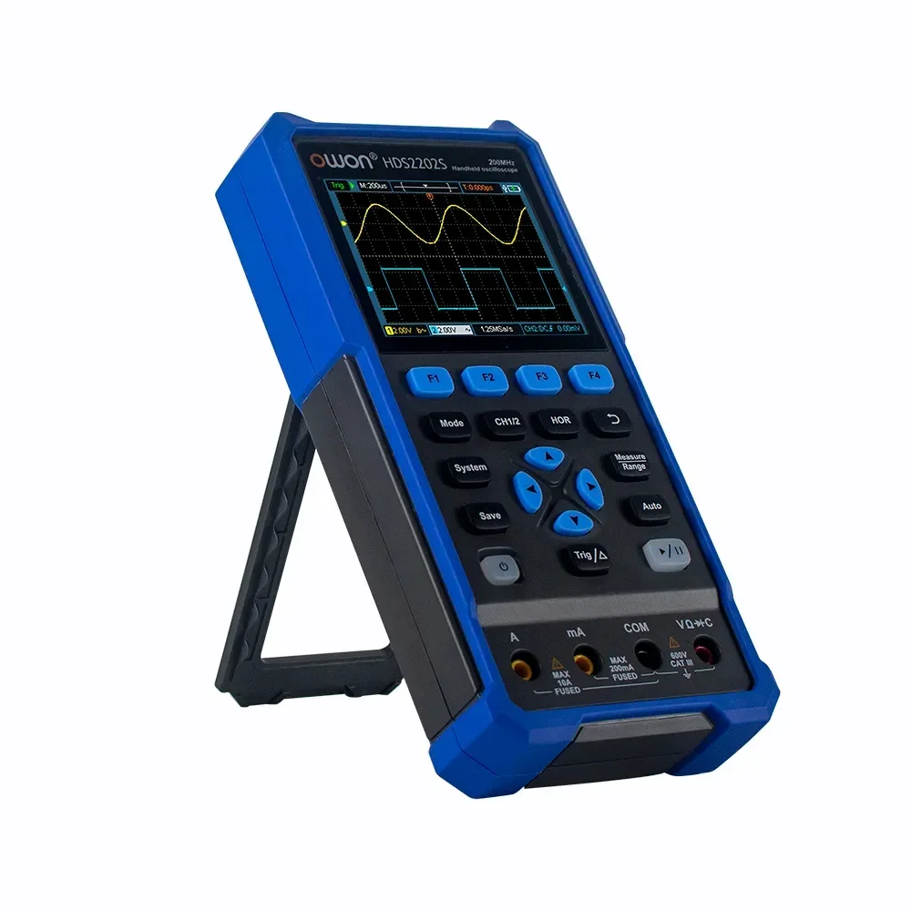 USB Osiclloscopes + Multimeter+Waveform Generator for OWON HDS2202S Digital Oscilloscope 2 Channels 200Mhz Bandwidth