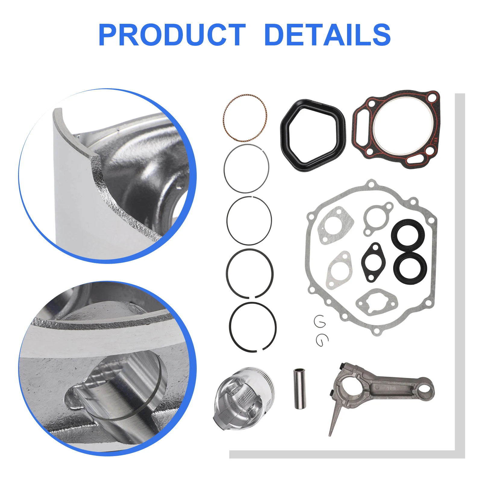 Generator for piston Gasket 13101-ZF6-W00 For Honda for gx390 13hp Gasket Fit for Honda For Honda for gx390 13hp Lawnmower
