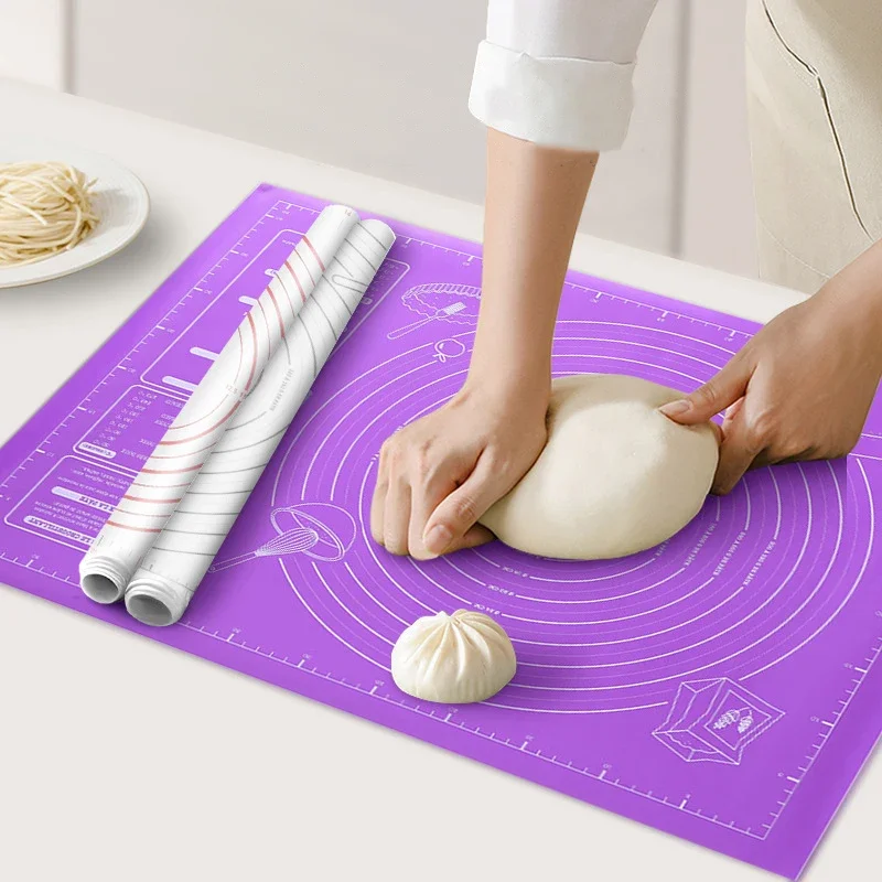 

Silicone Baking Mats Sheet Pizza Dough Non-Stick Maker Pastry Kitchen Accessories Cooking Tools Utensils Bakeware Gadget Baking