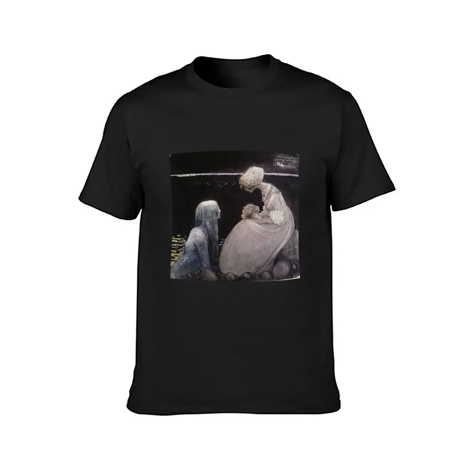 Agneta and the Sea King - John Bauer T-Shirt summer clothes Aesthetic clothing t shirts for men graphic