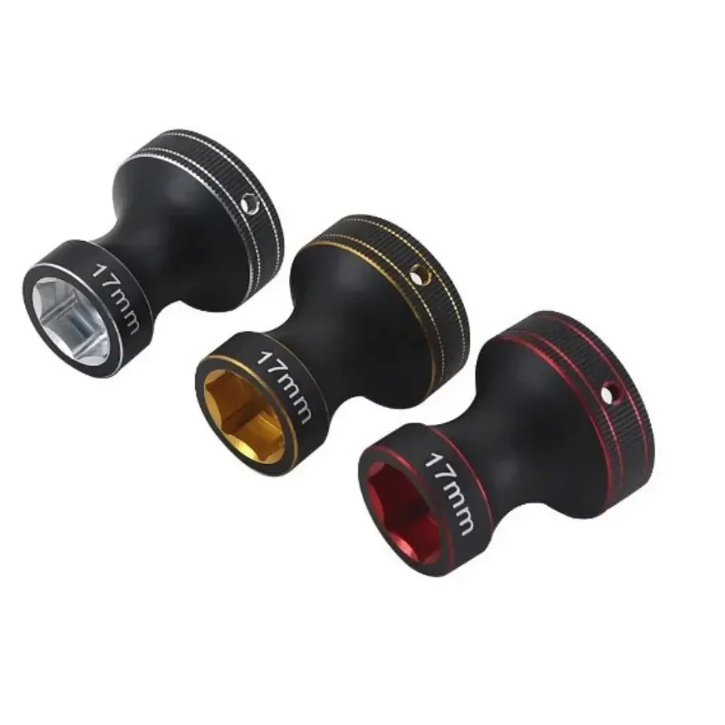17mm roda encanta porcas manga chave ferramentas de metal rc carro 1/8 para fora de estrada rc caminhão carro monstro caminhão trax/como x-maxx summit E-REVO