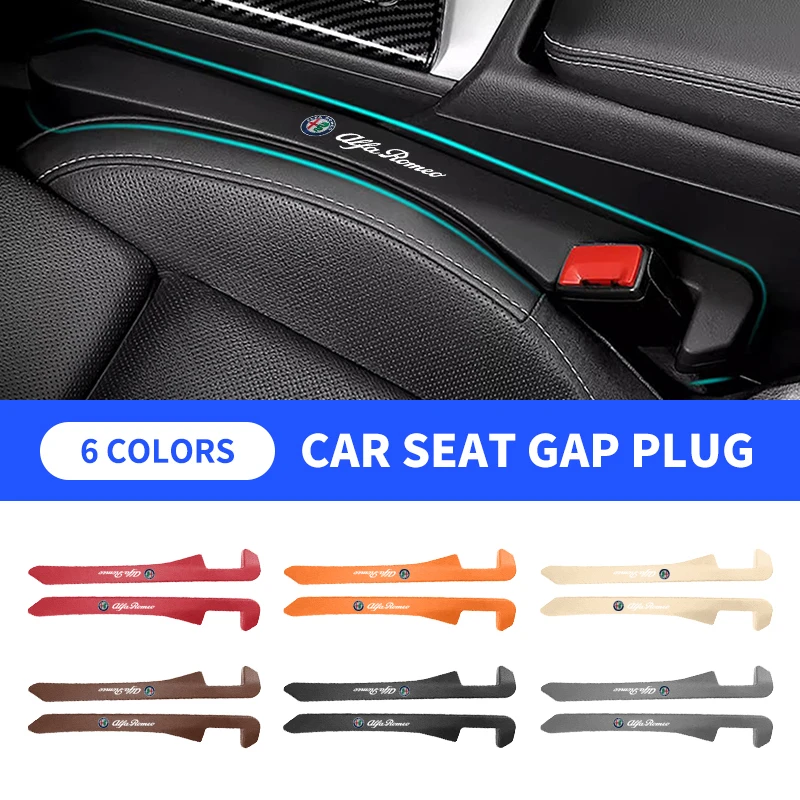 Car Seat Gap Plug Strip Side Seam Car Gap Filler Leak Proof for Alfa Romeo 147 156 166 159 Giulietta Giulia Mito Stelvio Brera