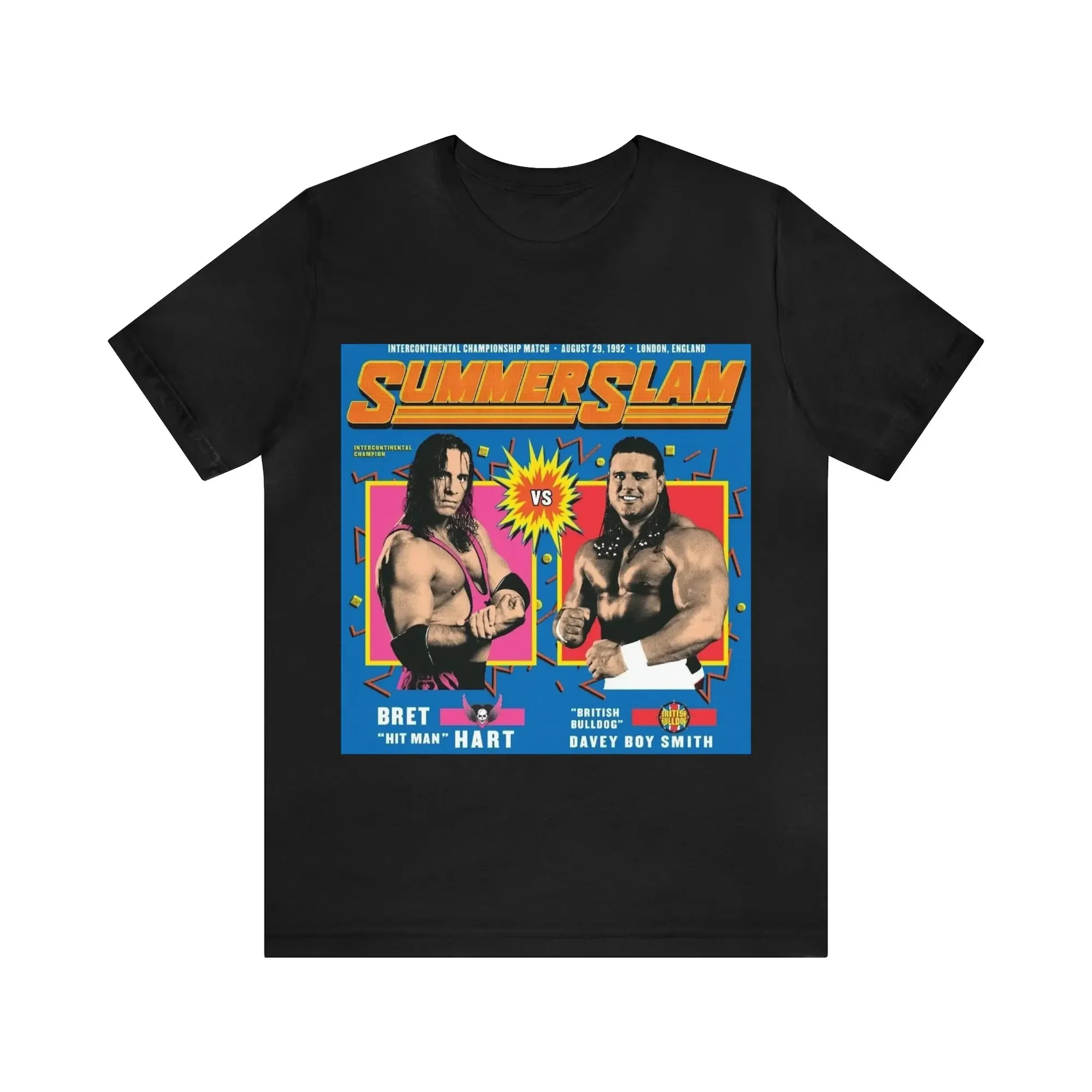 Bret 'Hitman' Hart V The British Bulldog Special Summerslam '92 Tee