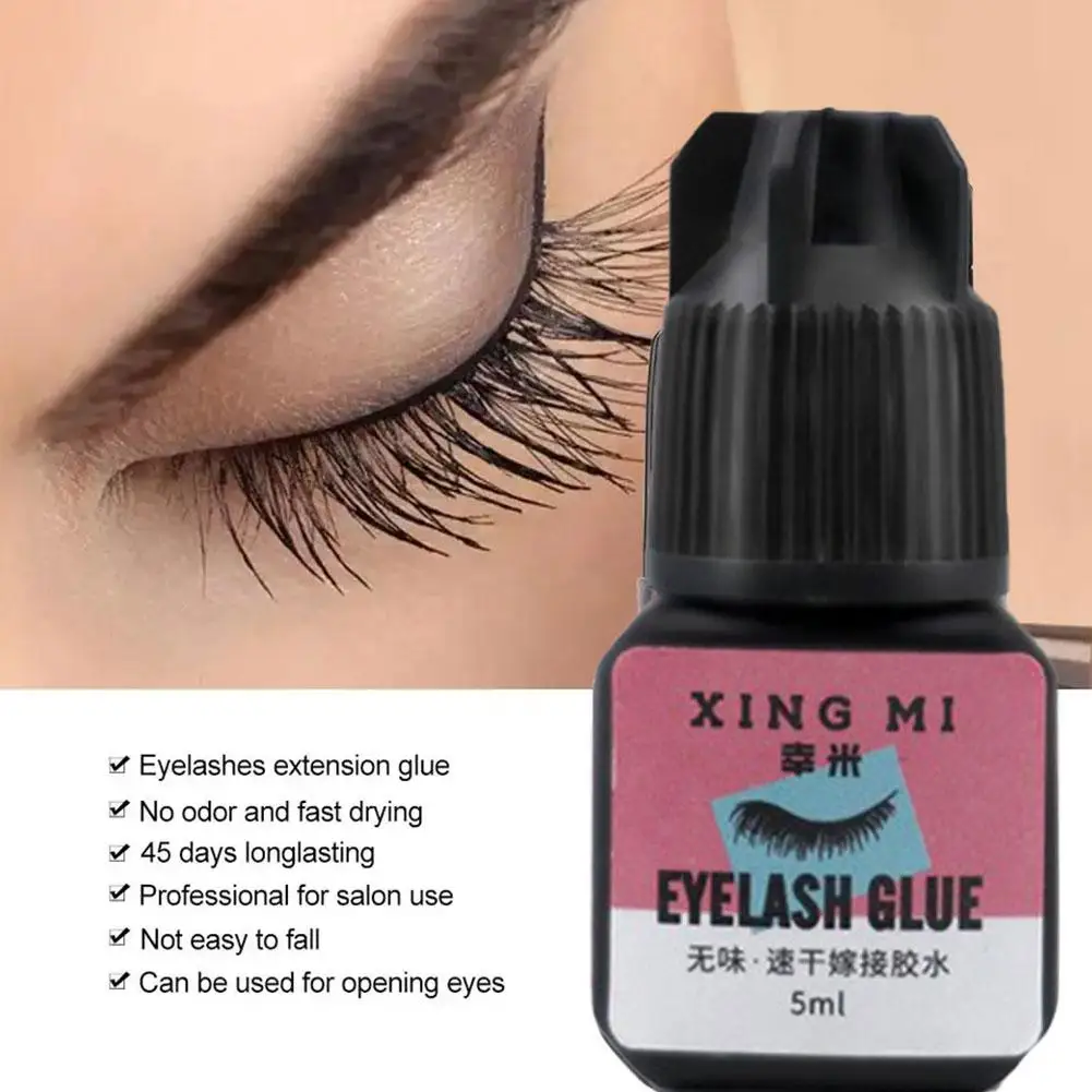 5ml Eyelashes Extension Glue Waterproof Lasting Grafting Adhesive Drying Tools Glue No Glue Makeup Black Irritant Quick Las S1p9