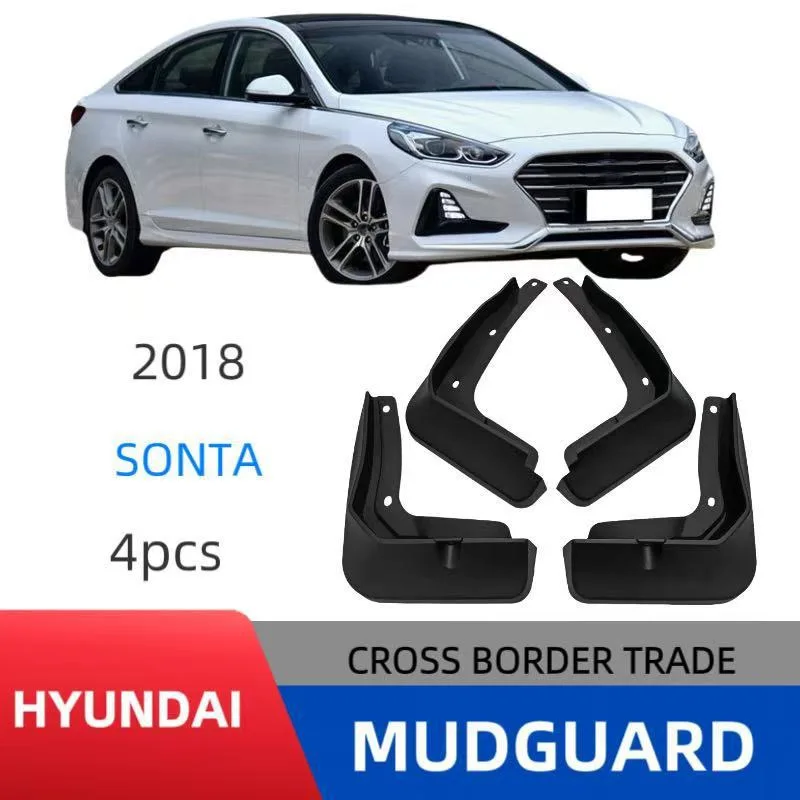 

For Hyundai 2018 Sonata Car Mudguards Cover Front and Rear Parts Splash Proof Cars Mudguard Mud Flaps Wheel Guards Accessories