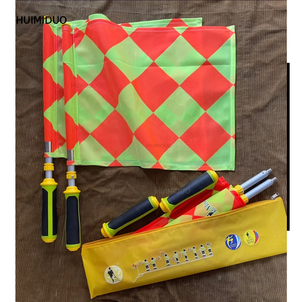 Upgraded handle removable hardcover referee hand flag, patrol  assistant referee