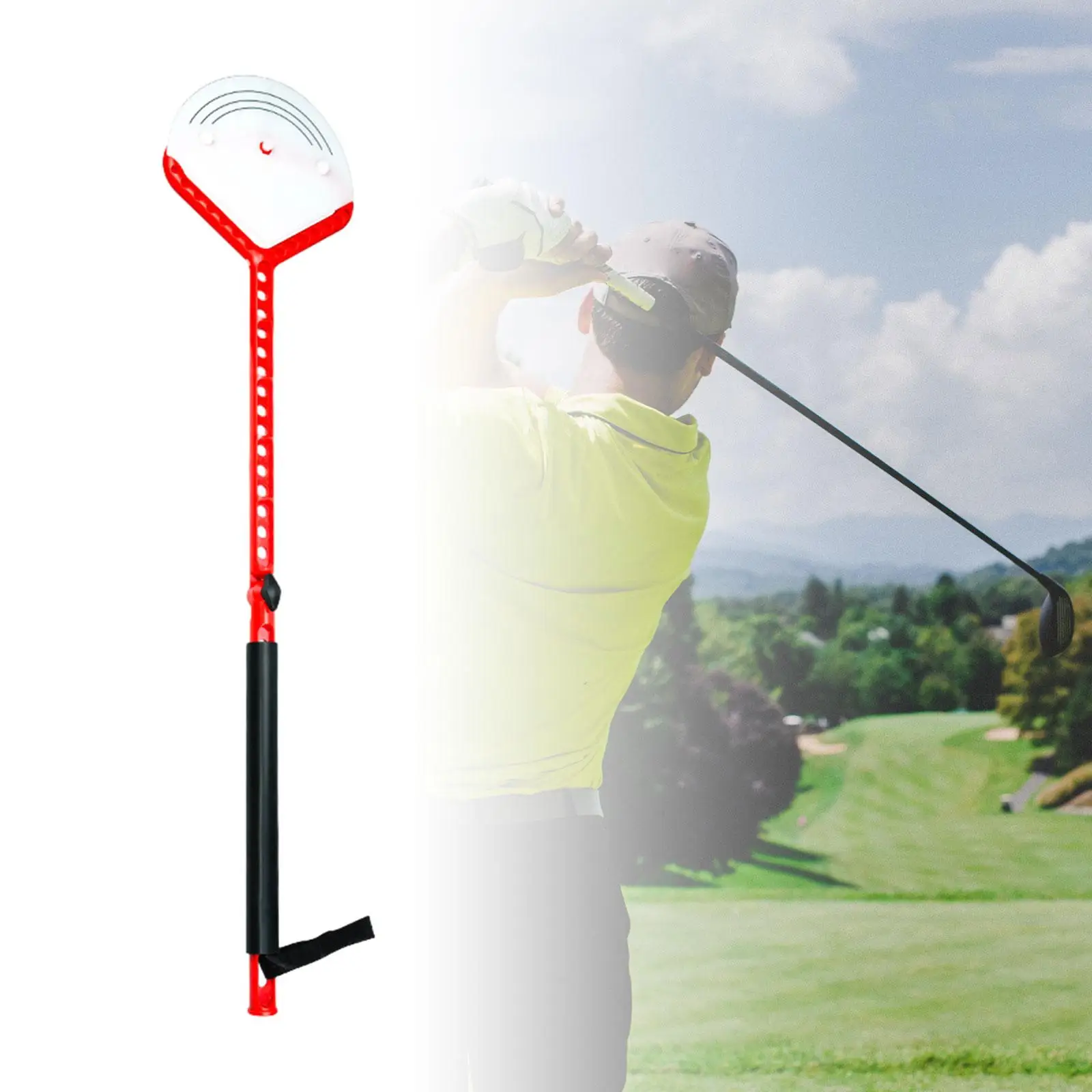 

Golf Swing Trainer Garden Beginner Device Golf Club Durable Hitting Training