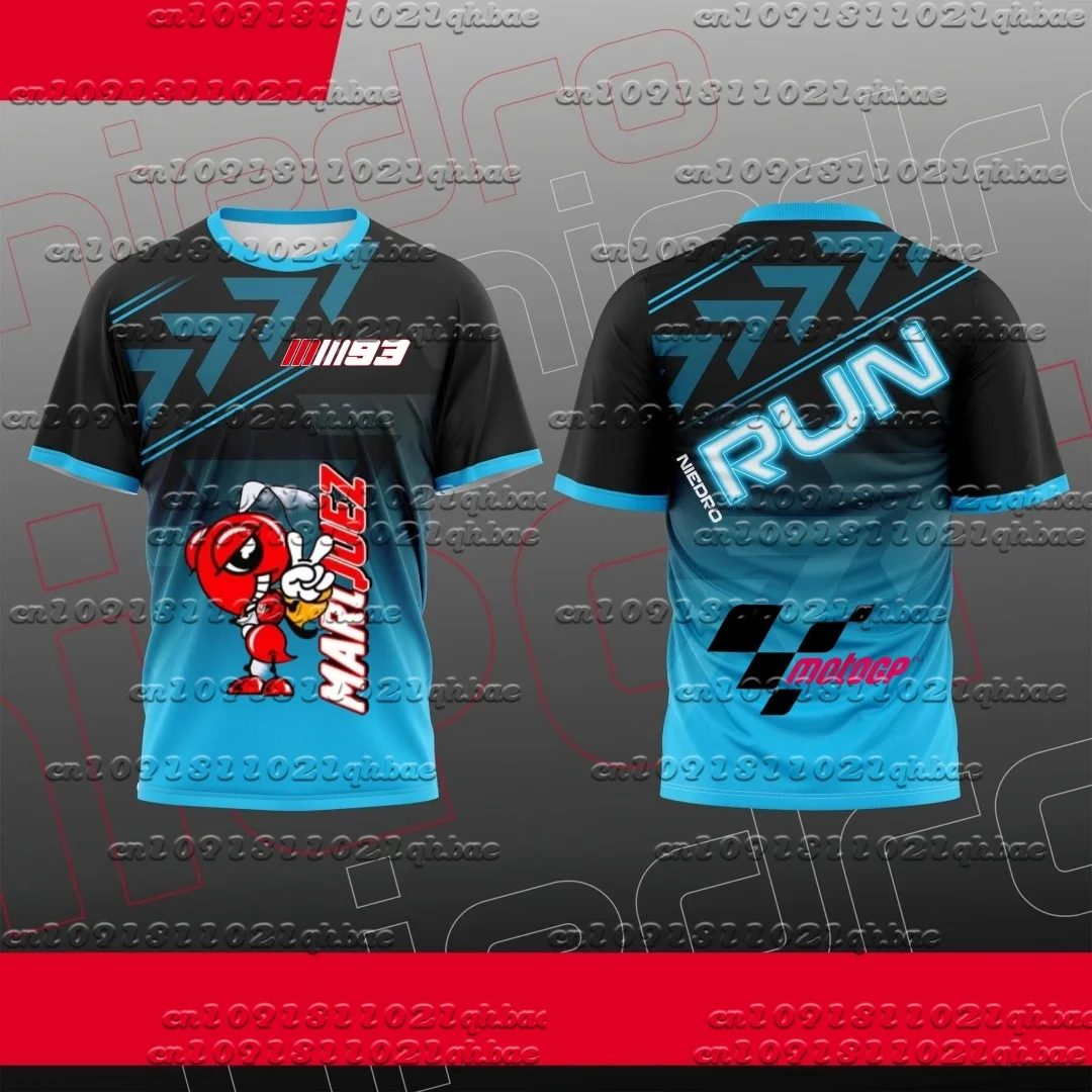 

2025 New 93 Design New Men's And Women's Breathable Speed Drying Sports Shirt Motorcycle Racing Marc Márquez Cycling T-shirt