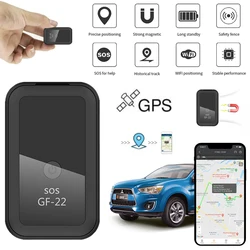 2024 New GPS Tracker Device GF-22 GPS Real Time Car Tracker Mini Precise Positioning Voice Control Anti-Lost Locator Device