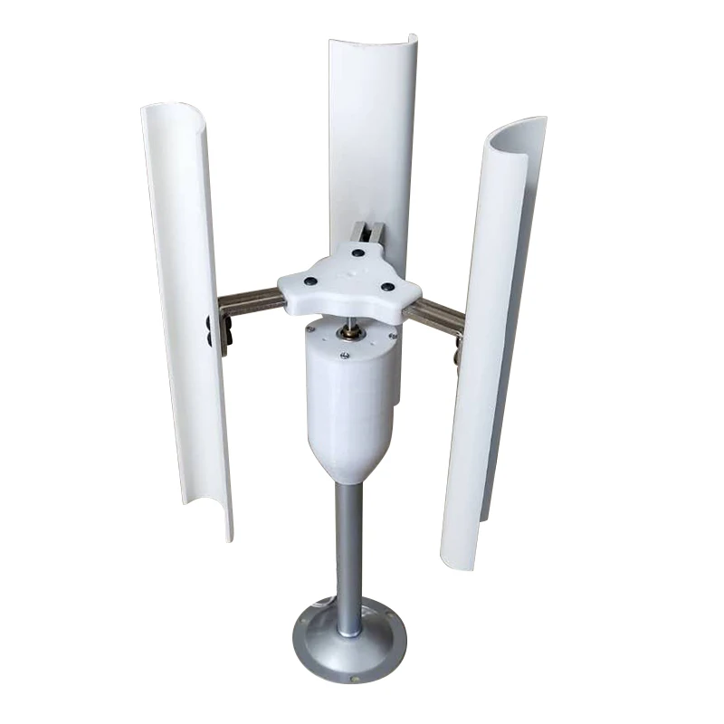 Vertical Axis Wind Turbine Model Three-phase Permanent Magnet Generator Windmill  Night Light Making DIY Display