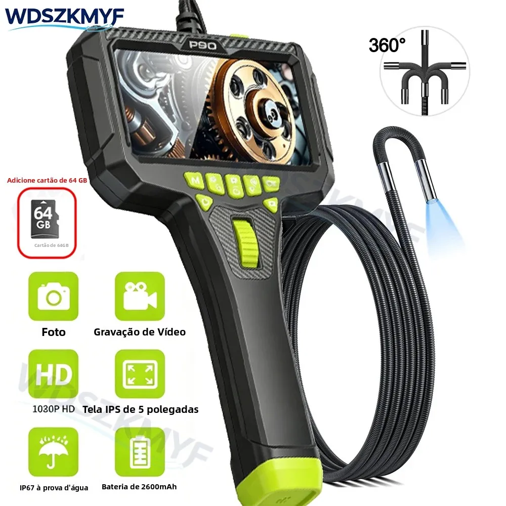 new-5-lcd-industrial-endoscope-camera-360°-lens-hd-1080p-car-inspection-borescope-ip67-waterproof-sewer-camera-with-led