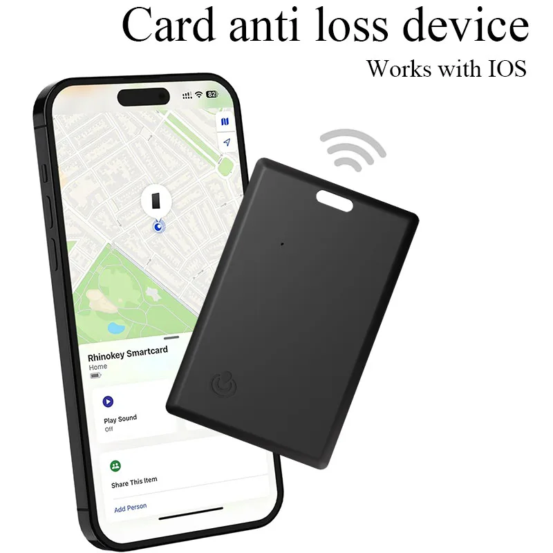محفظة بطاقة airtag تتبع موقع نظام تحديد المواقع علامة ذكية مضادة للخسارة لهاتف Apple Find My Bluetooth Device Finder Kids Elderly Key