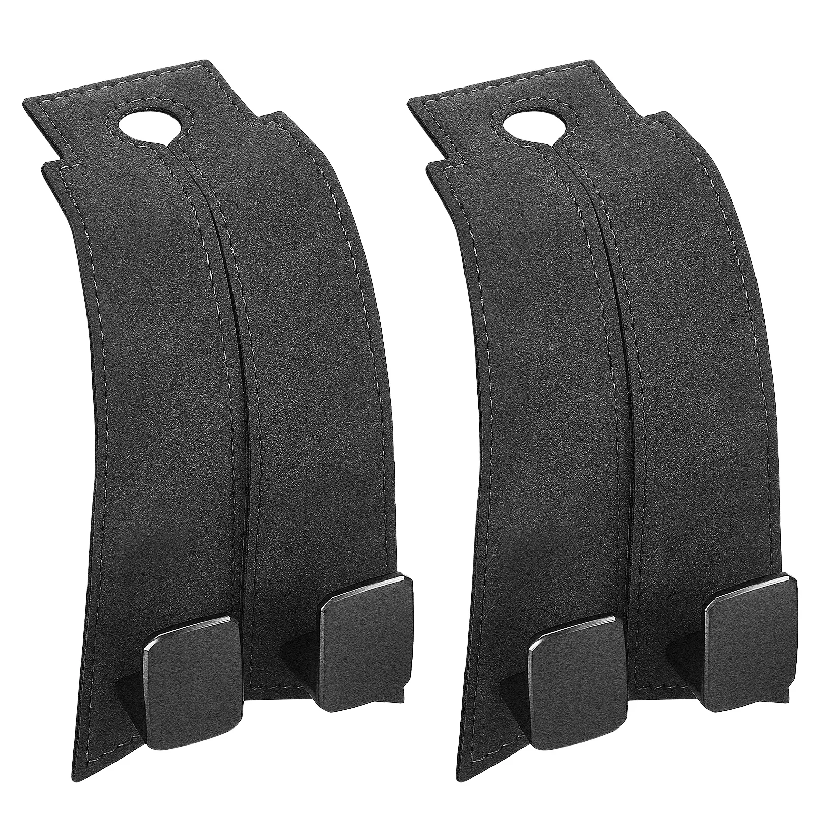

2 pcs Car Seat Back Hooks Gray Dual Purse Hanger Headrest Space Saving Universal Car Bag Hooks Storage Solution