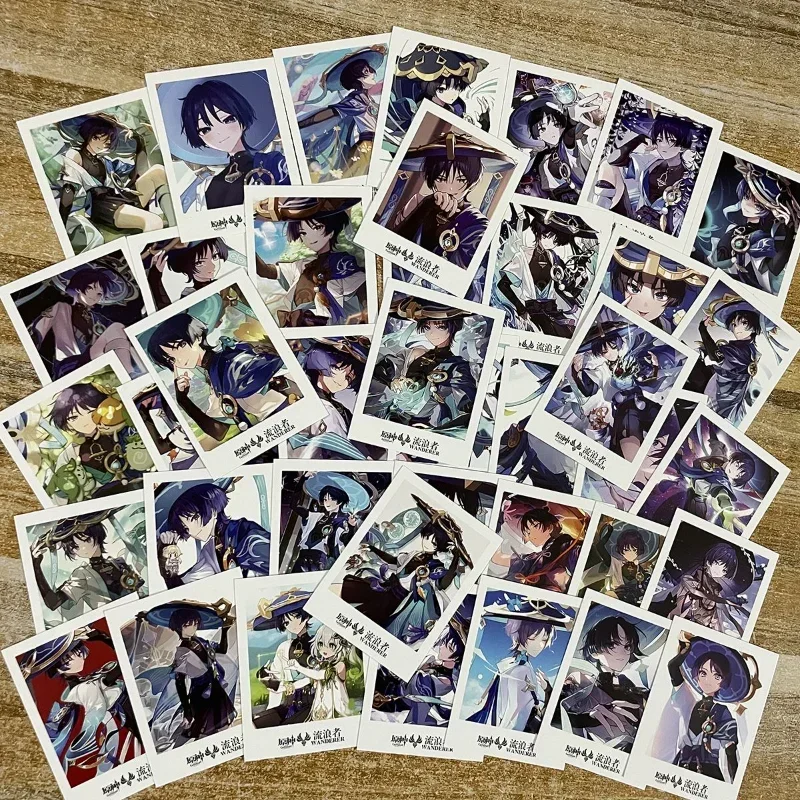 Scaramouche Lomo Sticker Poster Photo Anime Stickers Childrens Stationery Student Wallpaper Card Captor Yuan Shen Gift