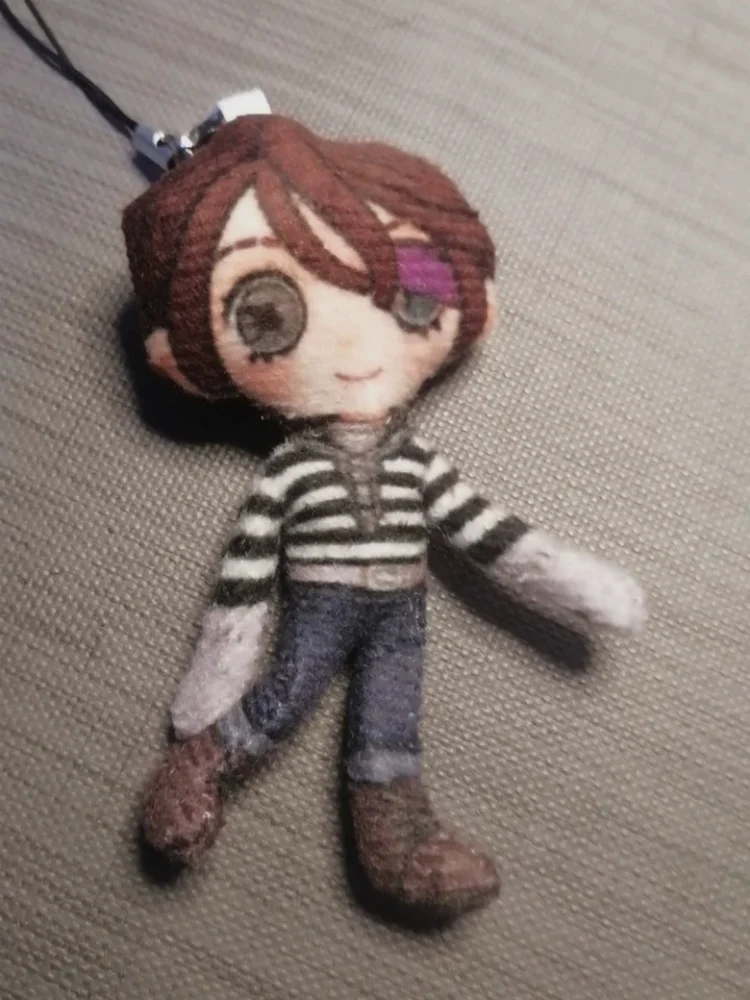Hot 5cm Identity V Prisoner Luca Balsa Mini Finger Doll Keychain Cute Game Peripherals Decorative Backpack Keychain Fans Gift - view 3