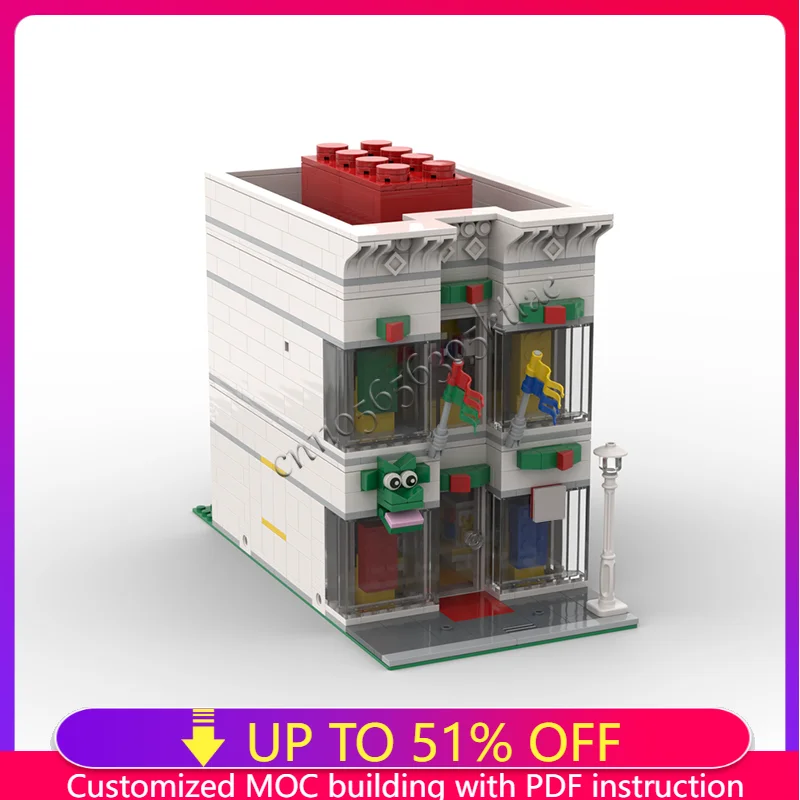 

1181 PCS Brand Store Building Blocks Set Creative Urban Street Scene Bricks Educational DIY Assembly Toy Set For Children Gift