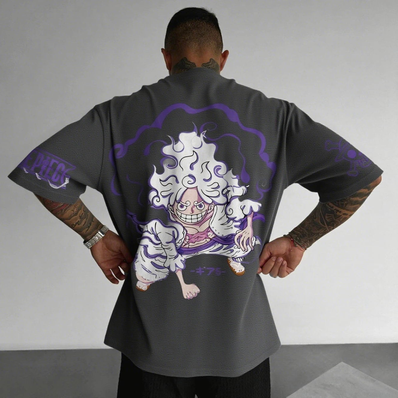 الصيف Y2k الملابس الجرافيك تي شيرت الرجال قطعة واحدة لوفي جير 5 نيكا أنيمي مطبوعة المرأة قصيرة الأكمام تي شيرت الشارع الشهير بلايز عادية #3