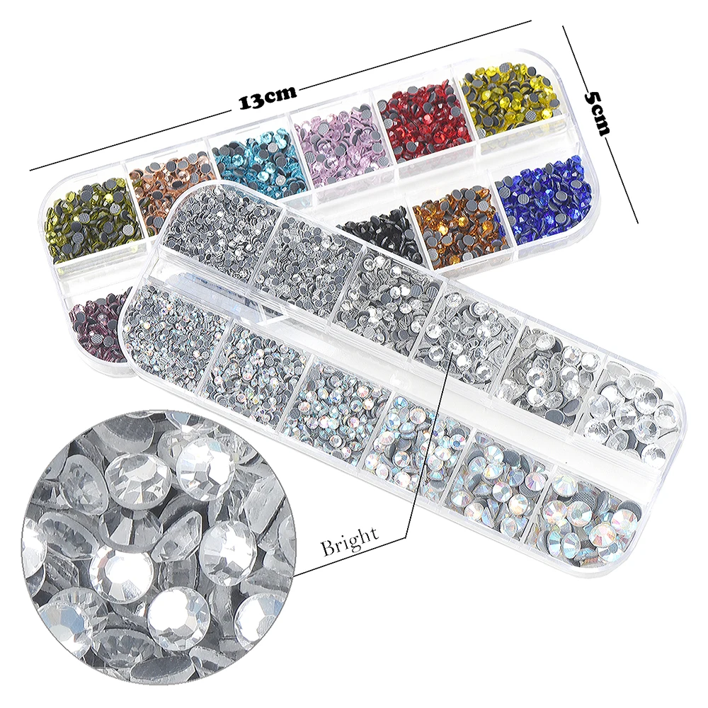 Top Quality DMC Rhinestones Crystal AB/Crystal Clear Super Bright Glass Strass Iron on Hotfix Rhinestones for Fabric Garment Diy