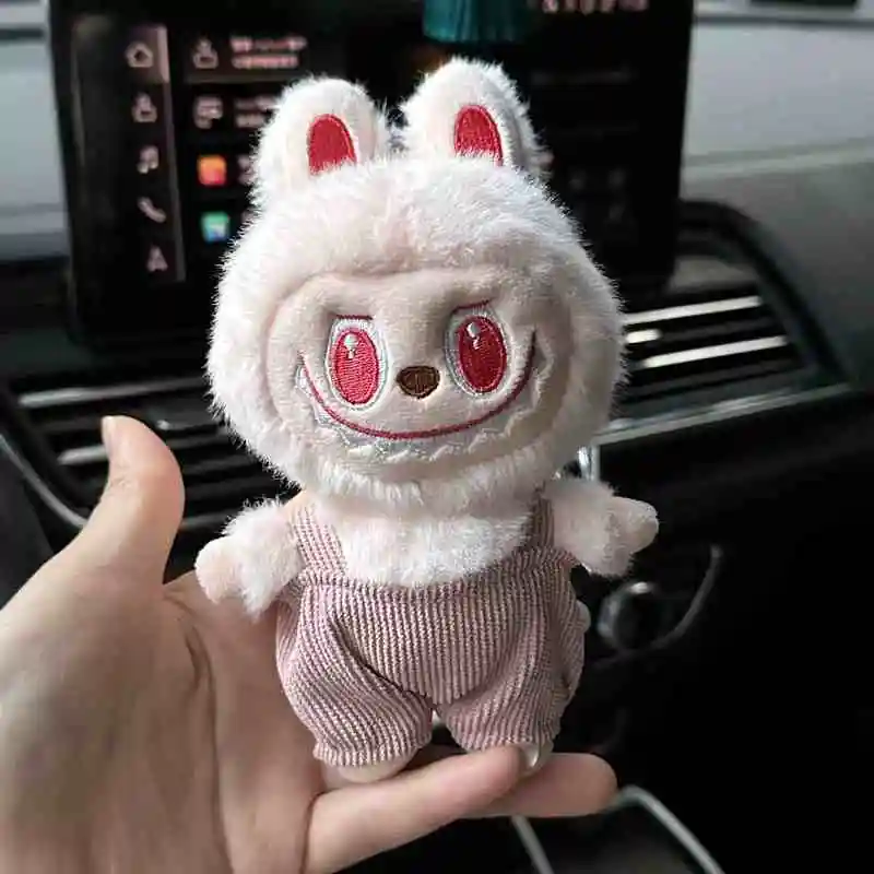 Hot Sell Labubu Plush Toys Cute Labubu Pp Cotton Stuffied Plush Dolls Backpack Pendant Ornaments Kids Gift Clotheswearable Dolls