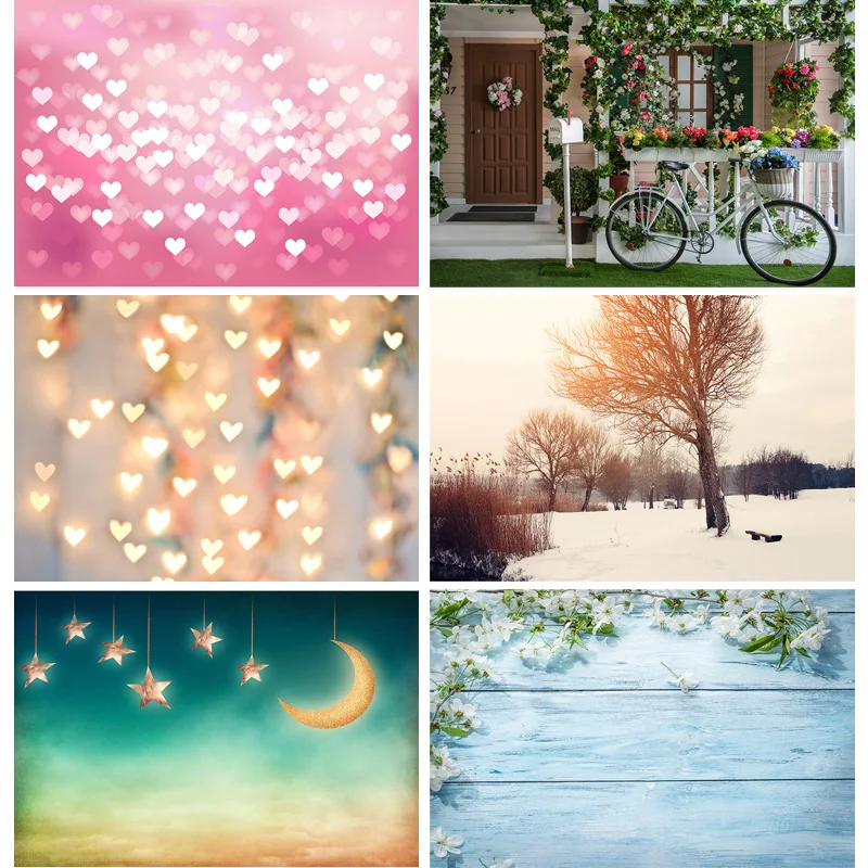 

SHUOZHIKE Art Fabric Photography Backdrops Props Flower Board Landscape Children's Birthday Photo Studio Background ZHDT-08