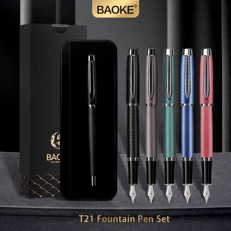 

BAOKE T21 Luxury Fountain Pen Gift Set Carbon Ink SAC