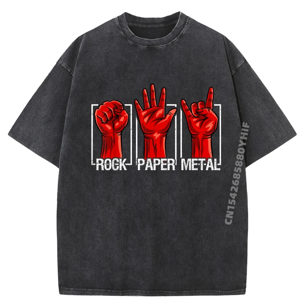 

Mens Graphic Tees Paper Fan Band Guitar Musician Oversized T Shirt Mans Comfortable Washed Clothes Hip Hop