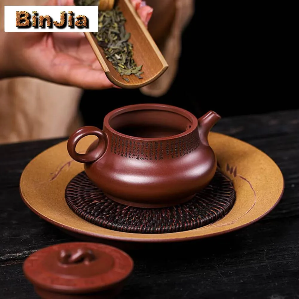 220 مللي الصينية ييشينغ الأرجواني الطين إبريق الشاي اليدوية الجمال التنين الدم الرمال تصفية Teaware الكلاسيكية Zisha الشاي الملحقات