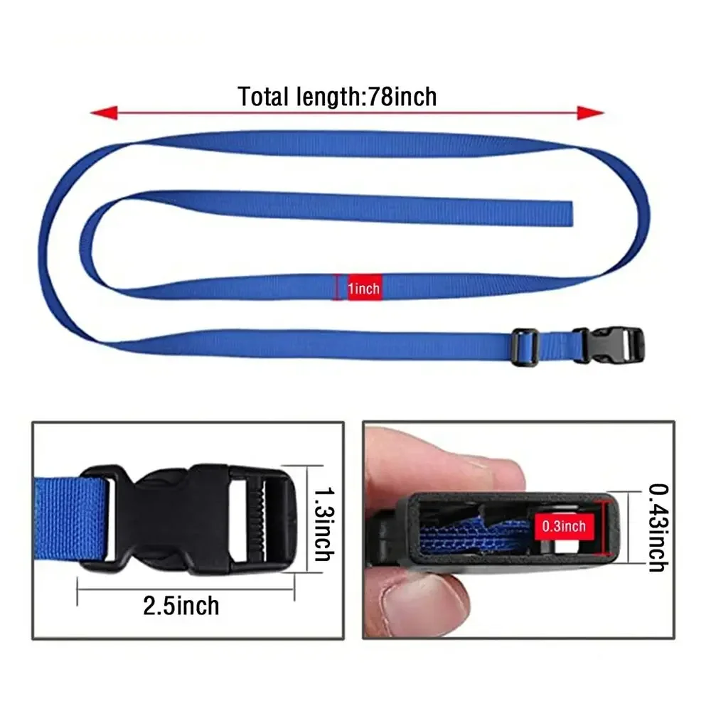 Sangles d'emballage de bagages en Nylon, ceinture de protection réglable, sangles de bagages, ceintures de valise, sangles fixes