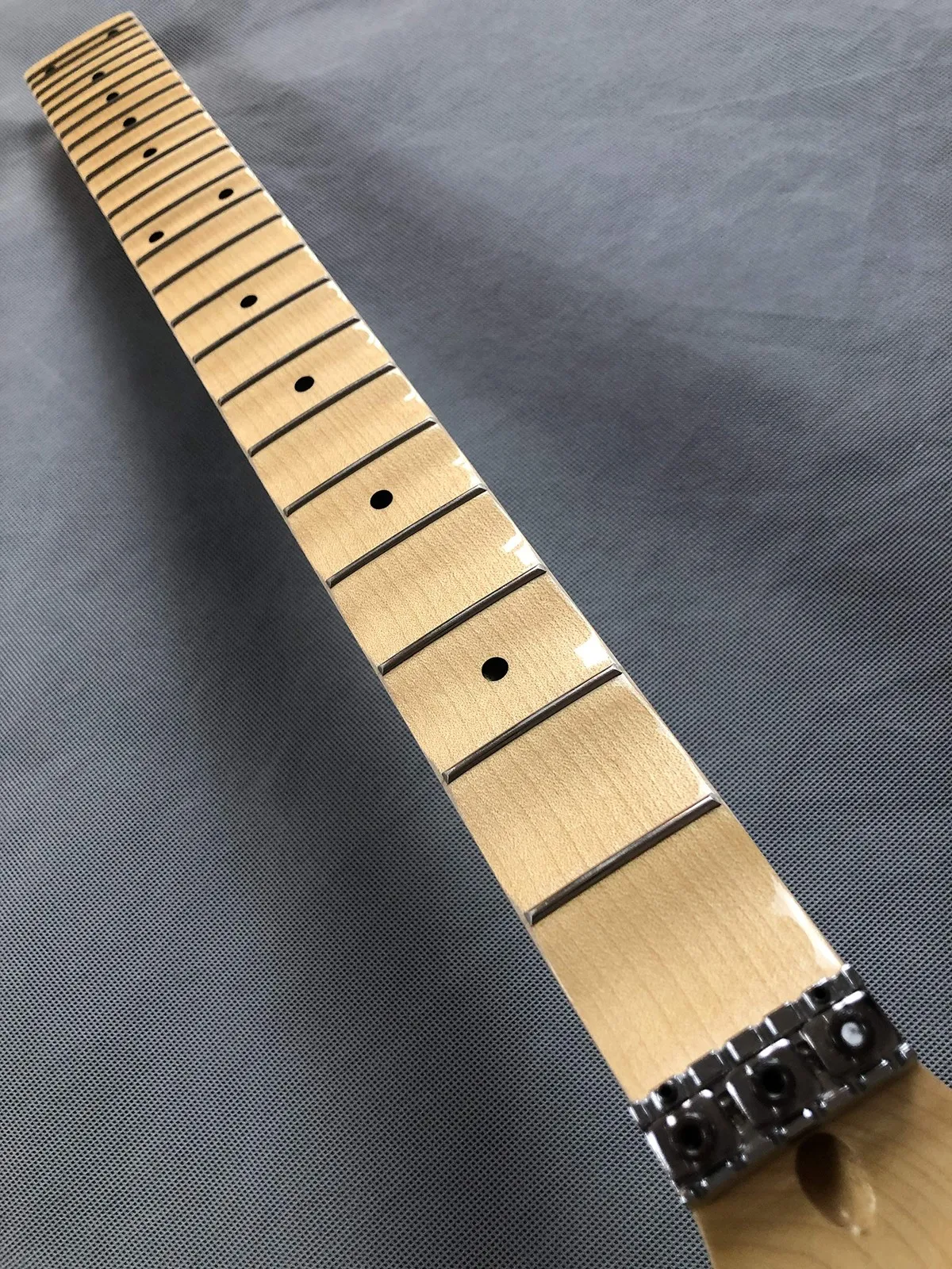 Full Scalloped Maple Guitar Neck Canadian Maple Fretboard 24 Medium Jumbo Frets C Shape 14