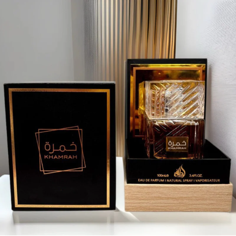 Khamrah 100ml marca árabe Perfume encantador hombres feromonas de larga duración Sexy Spray corporal vainilla caramelo Woody Original lujo Edp