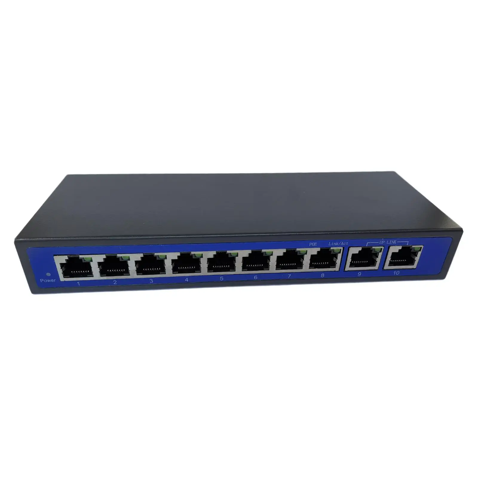 0Mbps 8 POE إرسال الطاقة عبر محول إيثرنت 4,5+/7,8V 48V