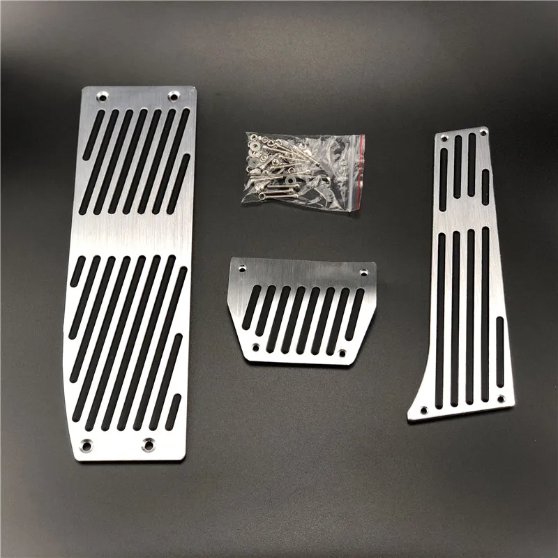 Car styling Black Aluminium Alloy footRest Gas pedal Brake Pedal for BMW E93 X1, 1,2,3,4-series E39 E46 E87 E84 E90 E91 E92
