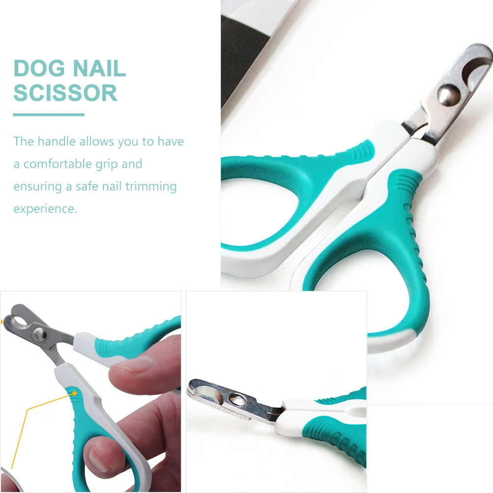 

Portable Sky-Blue Pet Nail Clipper Stainless Steel Safety Guard Cat Dog Nail Trimmer Sharp Half-Moon Edge Comfortable Grip