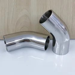 Automobile Exhaust19/25/38/51/76Mm Pipe Outer Diameter Butt Welding 45 Degree Elbow 304 Stainless Steel Sanitary Pipe Fitting