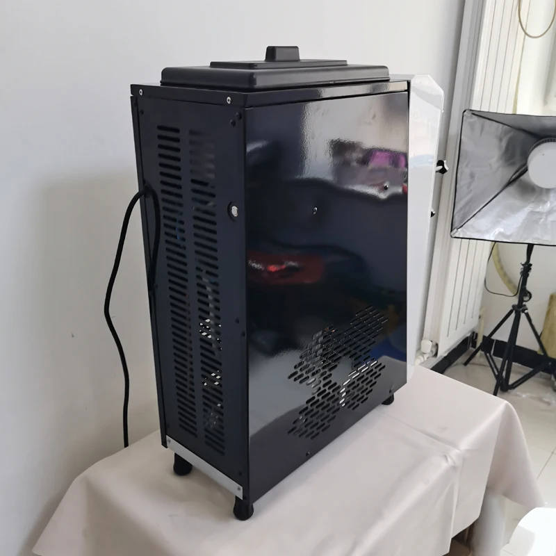 Máquina comercial de sorvete macio de mesa, máquina de venda automática de sorvete de um sabores, 1000W