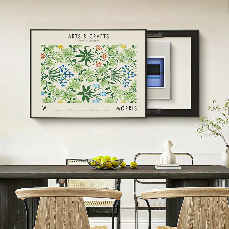 

Nordic wind meter box decorative painting niche art distribution box blocking mural weak electric box power switch hanging paint