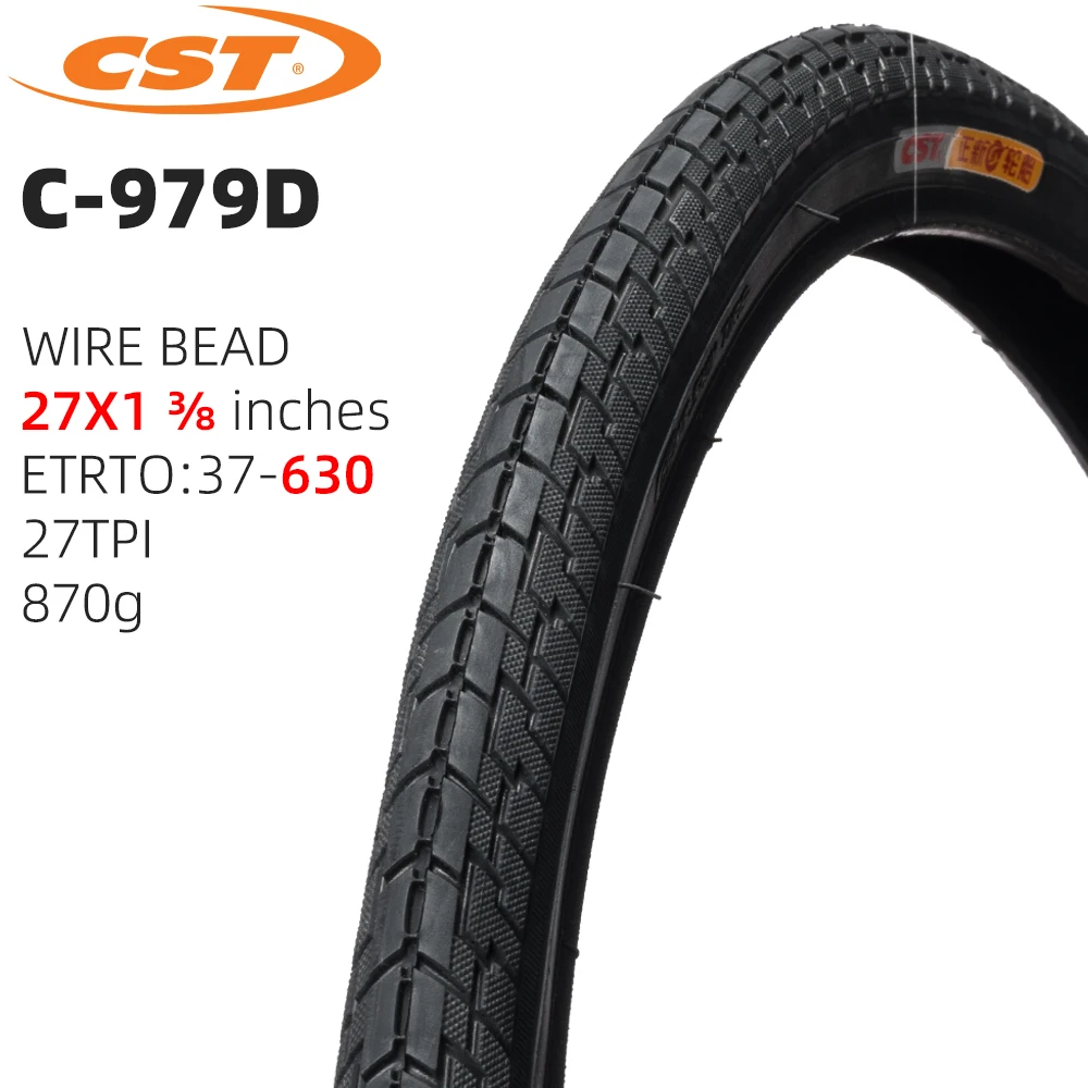 24x1⅜ 26x1⅜ 27x1⅜ 37-540 37-590 37-630 CST C-979D C979 C979D CITY BICYCLE TIRE OF TRAVEL BIKE TYRE