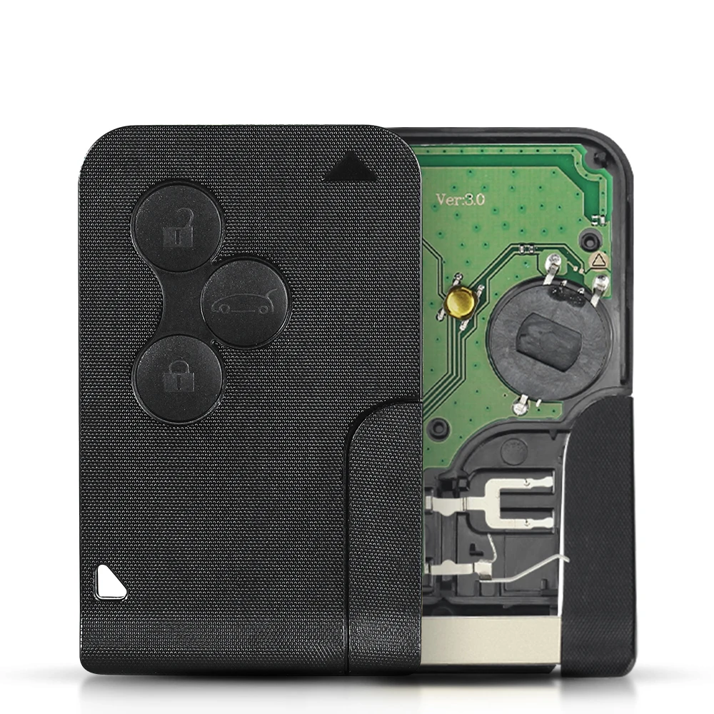 KEYYOU NEUE ID46 PCF7947 Fernbedienung Auto Schlüssel 433 Mhz Für Renault Megane 2 3 Scenic Clio 2003-2008 smart Card Notfall Einfügen Schlüssel – Detail 4