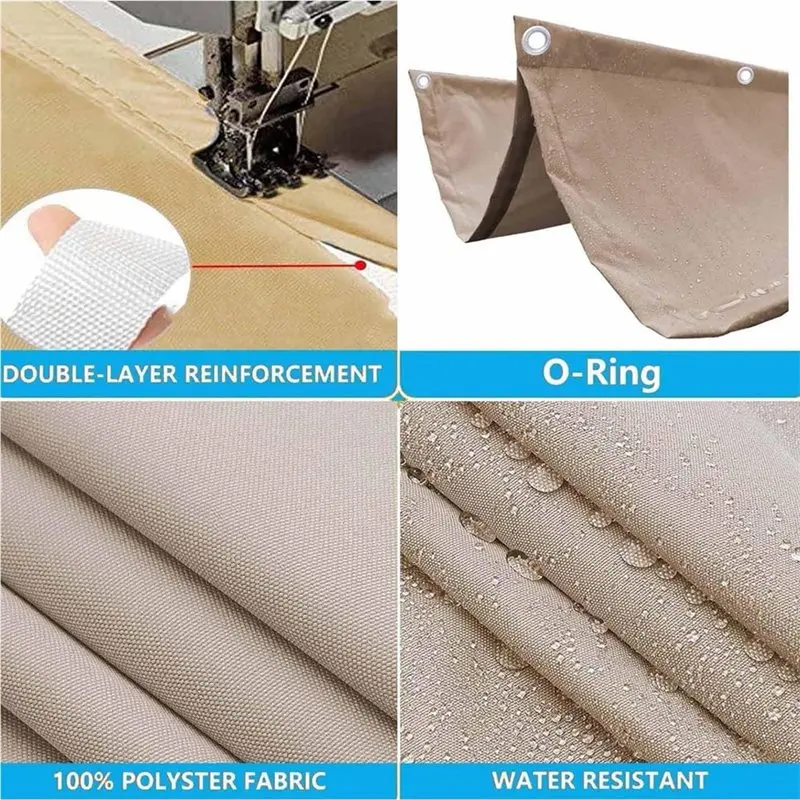 LLCS-90% Shading Retractable Awning UV Block Rain Snow Proof Easy Installation