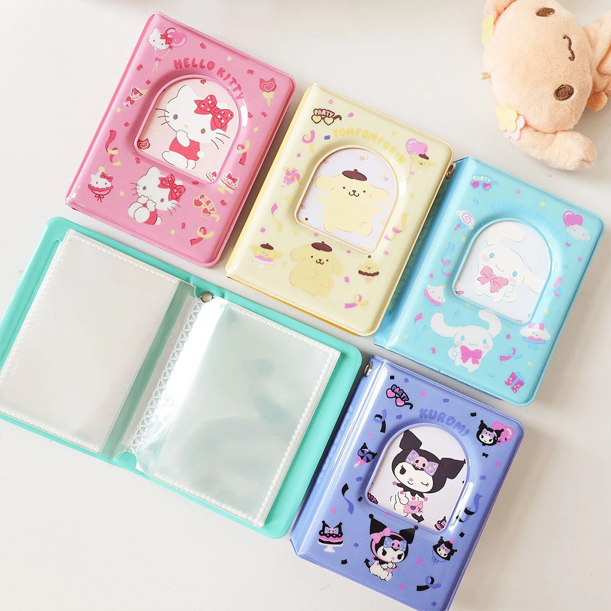 1Pcs Sanrio Series Card Binder Portable Card Holder Book Cute Cartoon Kawaii Name File Storage for Girls Birthday Supplies